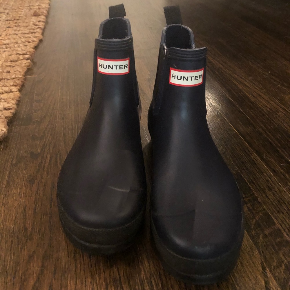 Navy Blue Hunter Boots